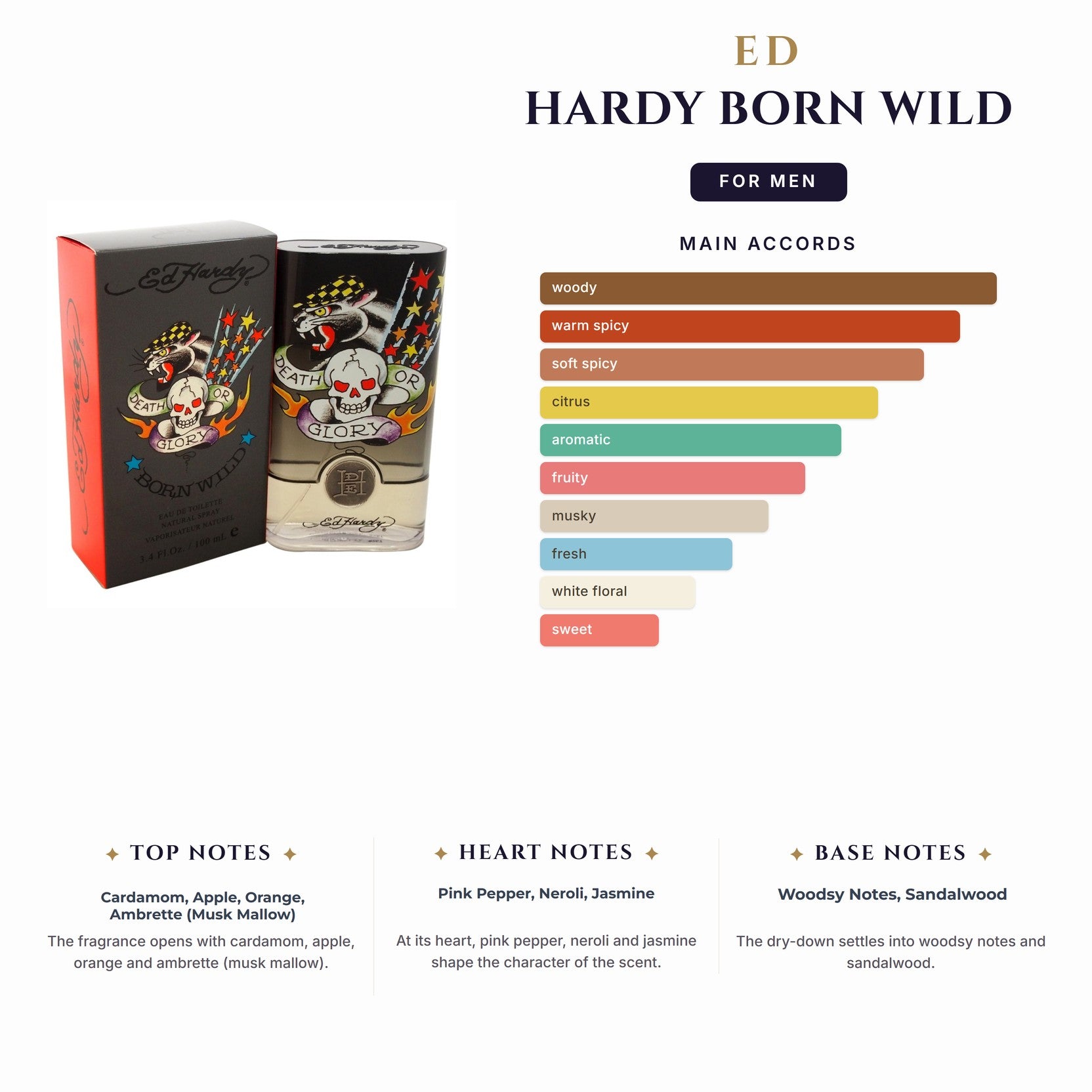 Set M- Ed Hardy Born Wild 3Pc (1.7+3.0Bw+Mini)