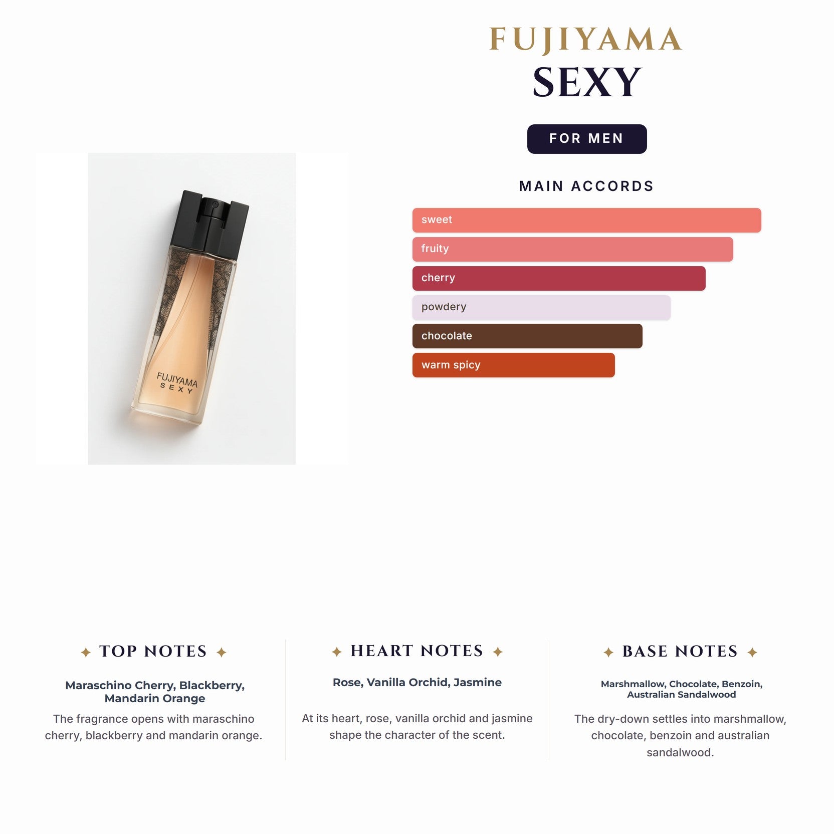 Set M- Fujiyama Sexy -3Pcs (3.3oz + Sg + Asb)
