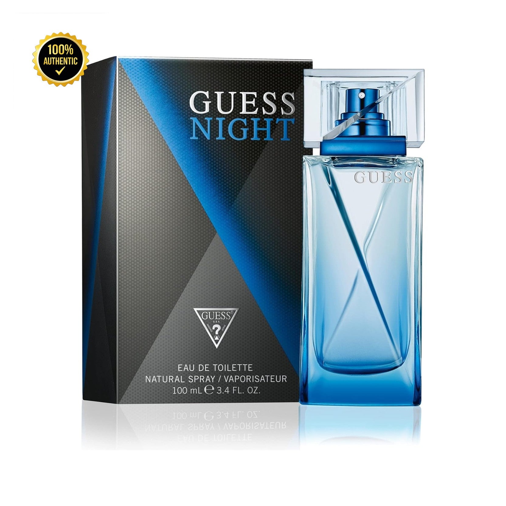 Set M- Guess Night 3Pc. (3.4oz EDT + 6.0oz Deo Spy + 6.7oz S/Gel)