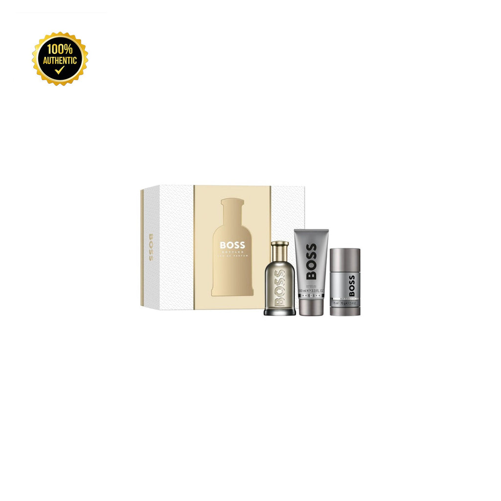 Set M- Hugo Boss #6 3Pc(3.4oz Parfum+2.4oz Deo+3.4Sg)