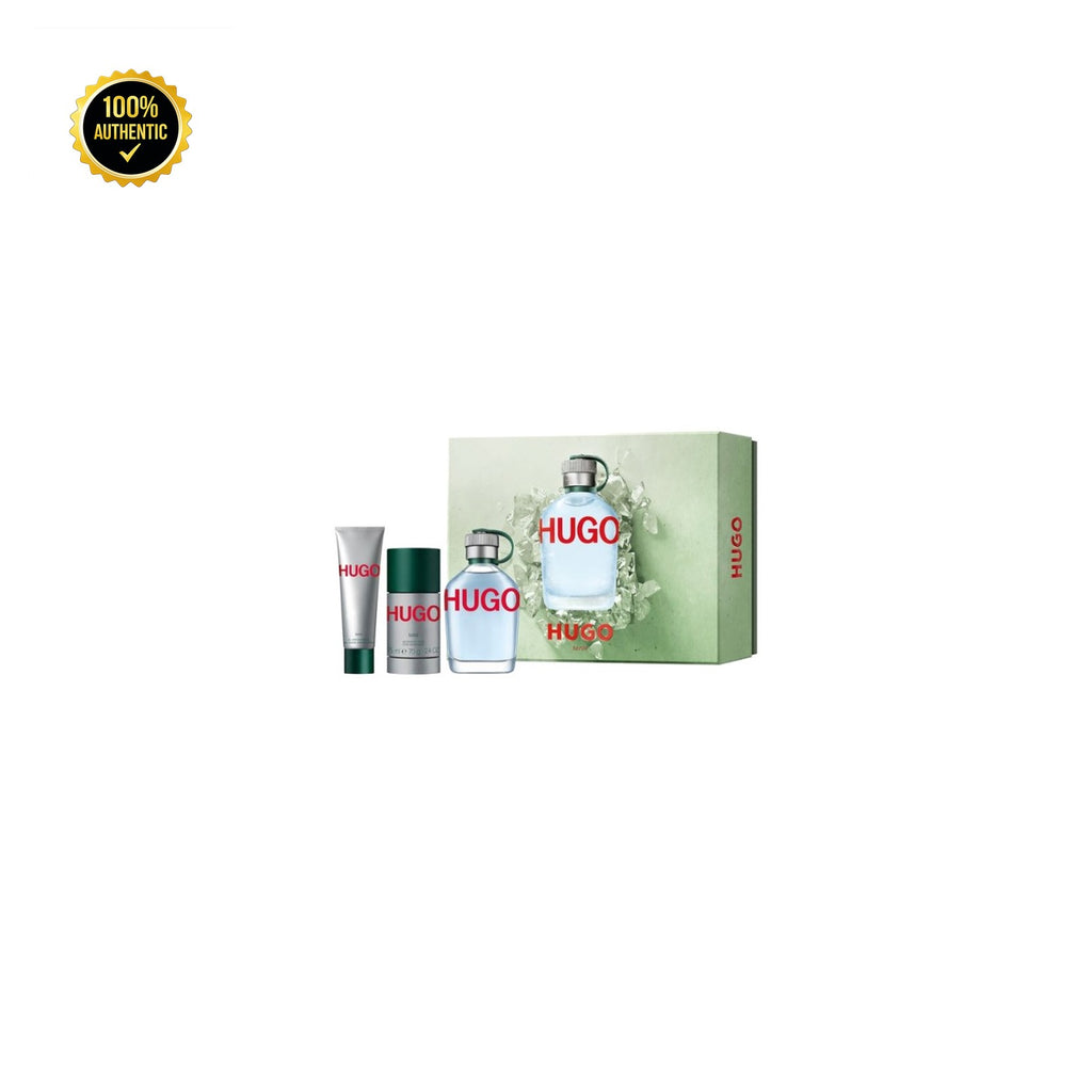 Set M- Hugo Green 3Pc (4.2oz EDT +2.4Deo Stk +1.7 Sg)