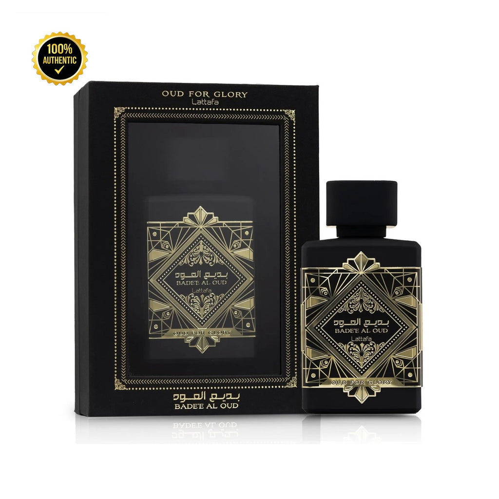 Set M- Lattafa Badee Al Oud For Glory 3Pc(3.4oz EDP+ 6.8oz Deo Spry+1.7oz Hair Mist)