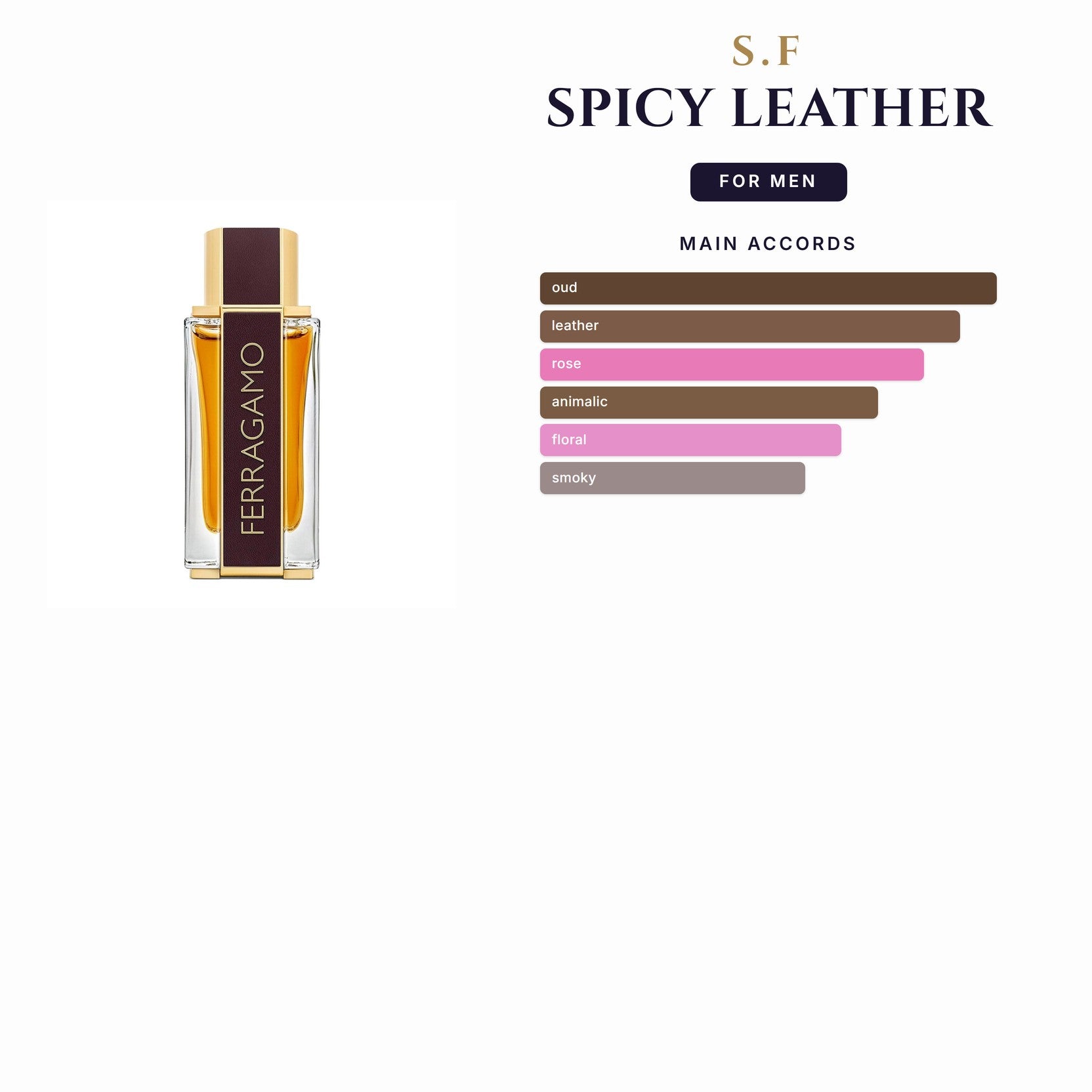 Set M- S.F Spicy Leather 3Pc (3.4oz EDT + 3.4 Sg + 10Ml)