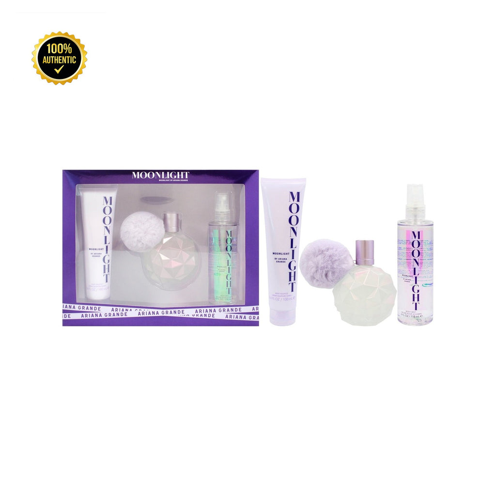 Set W- Ariana Grande Moonlight 3Pc (3.4oz EDP+3.4Bl+4.0oz Body Mist)