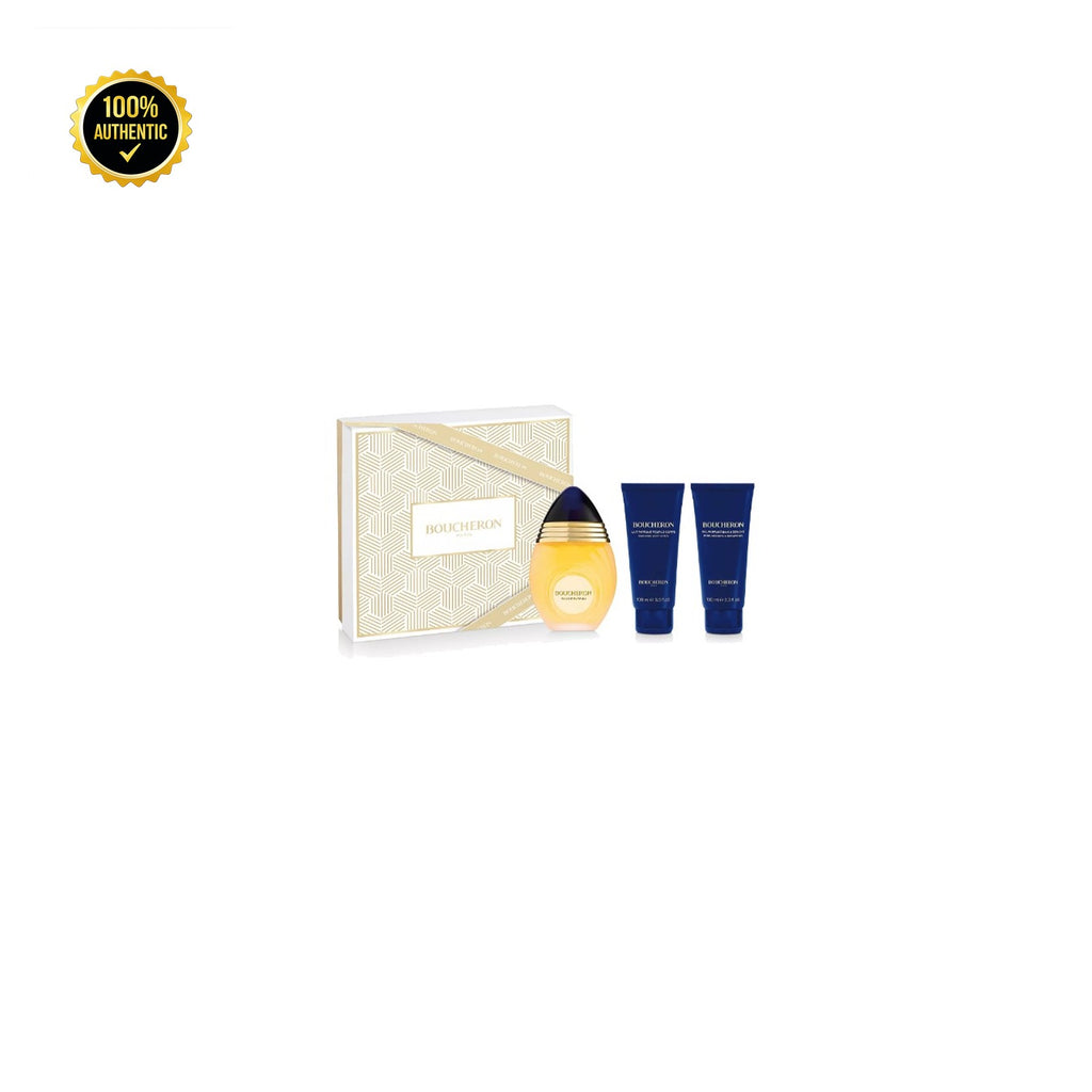Set W- Boucheron 3Pc (3.4oz EDP+3.4Sg+3.4Bl)