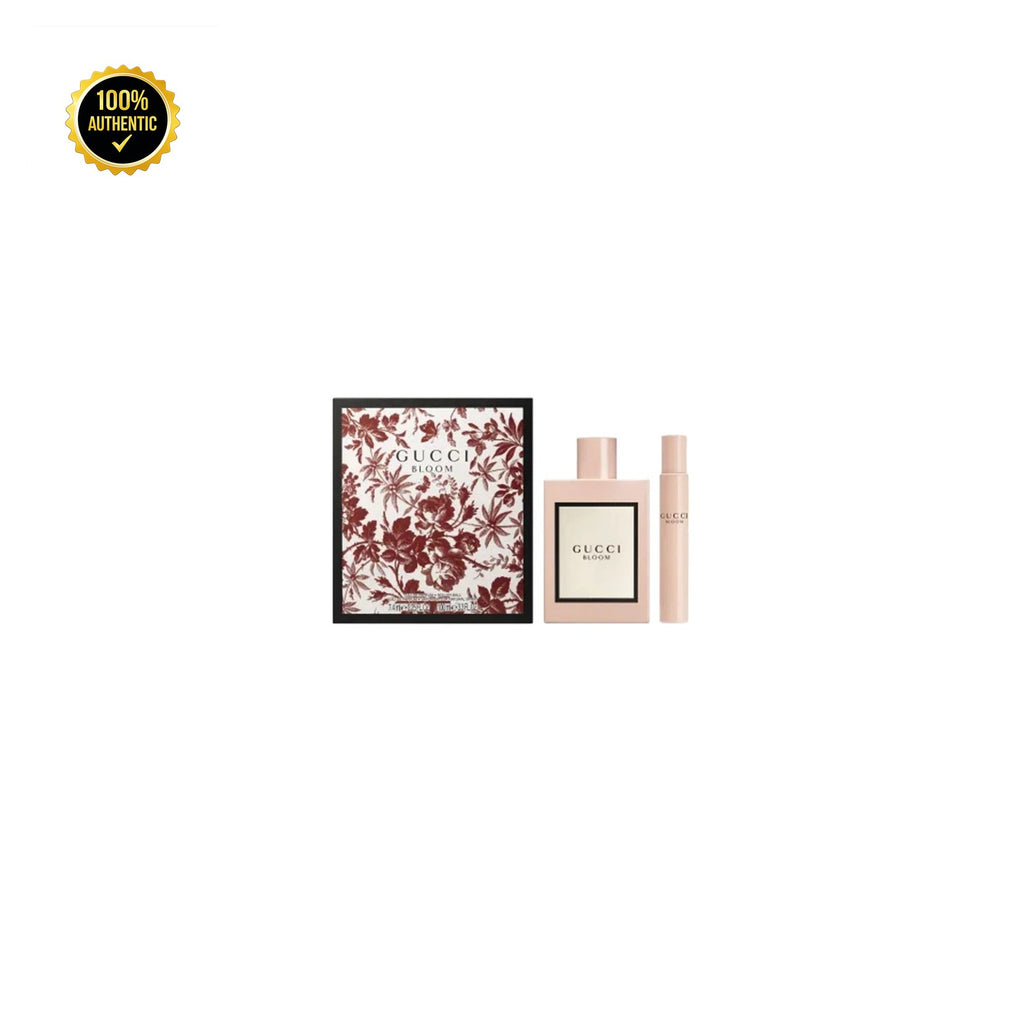 Set W- Gucci Bloom 2Pc. (3.4oz EDP + 7.4Ml Mini Spy)