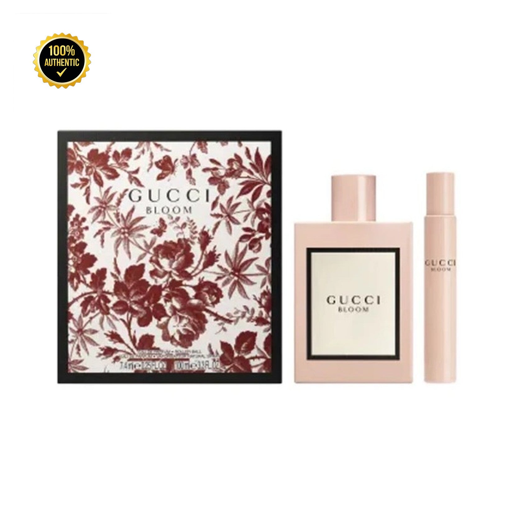 Set W- Gucci Bloom 2Pc. (3.4oz EDP + 7.4Ml Mini Spy)