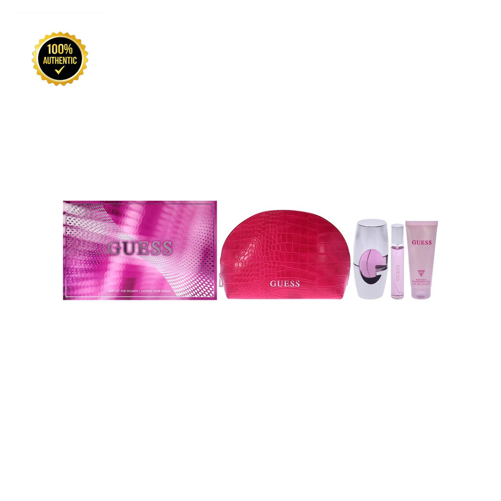 Set W- Guess 4Pc (3.4oz EDP + 3.4Bl+15Ml+ Pouch)