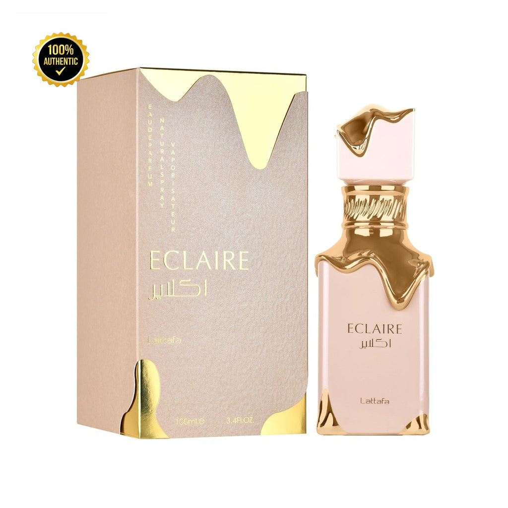 Set W Lattafa Éclair 2Pc (3.4oz EDP + 5.0oz Body Mist)