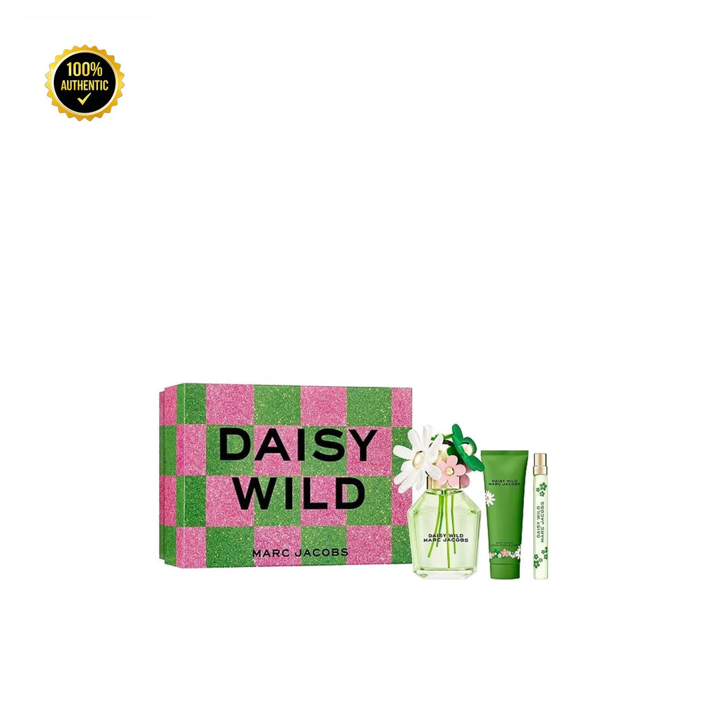 Set W- Marc Jacobs Daisy Wild 3Pc (3.4oz EDP + 2.5 Bl + 10Ml)