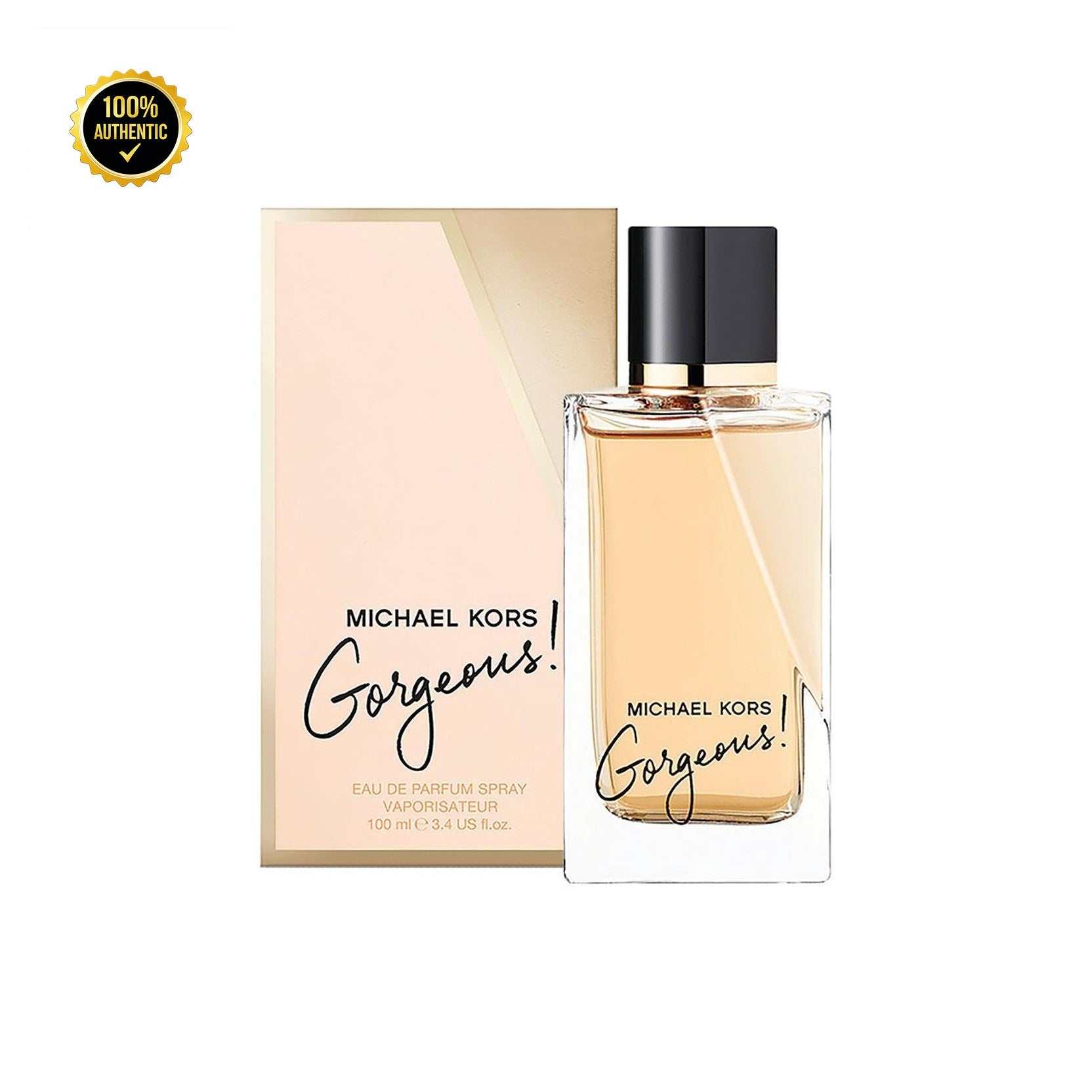 Set W- Michael Kors Gorgeous 4Pc(3.4oz EDP+3.4Sg+3.4Bl+Mini)