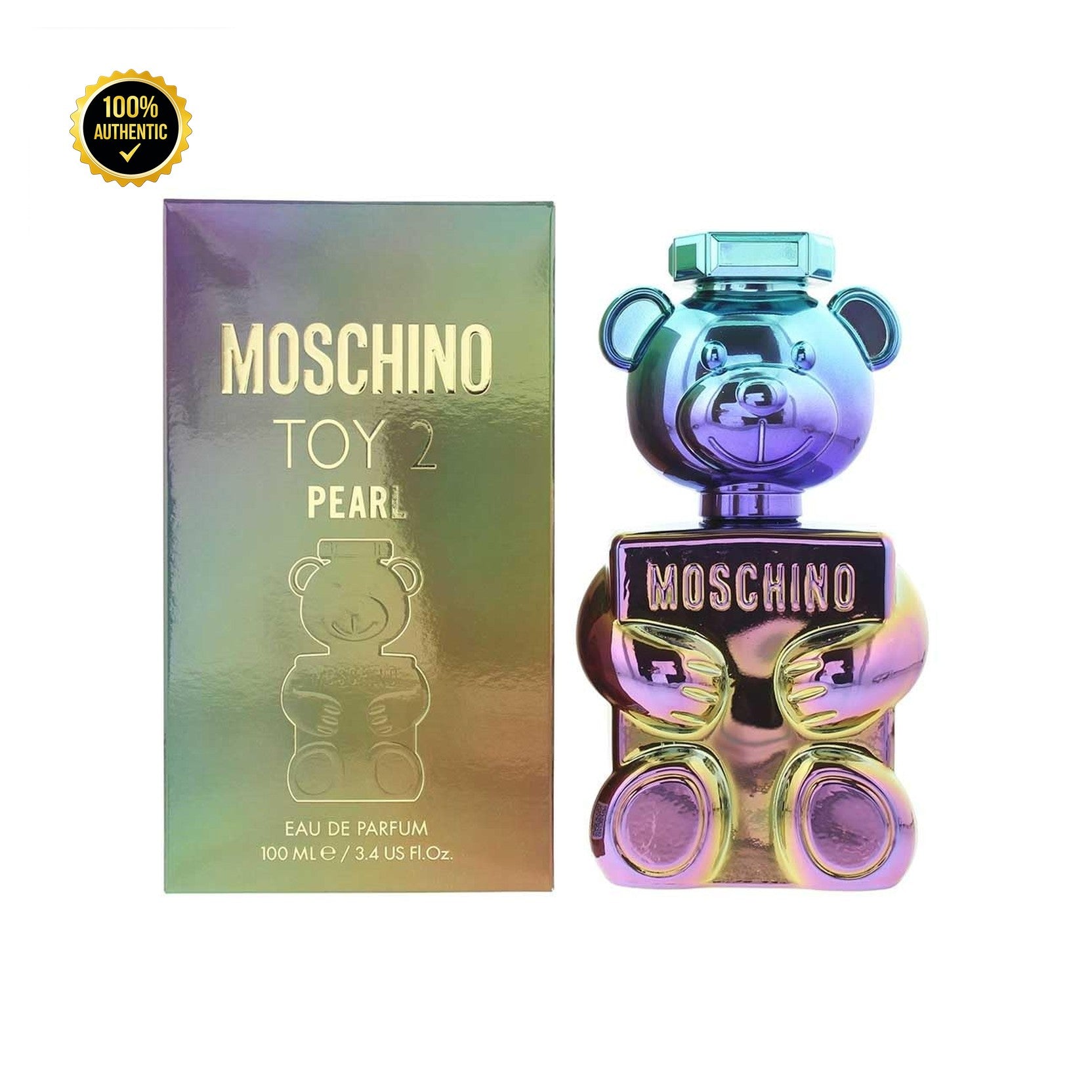 Set W- Moschino Toy 2 Pearl 4Pc(3.4oz EDP+3.4Sg+3.4Bl+Mini)