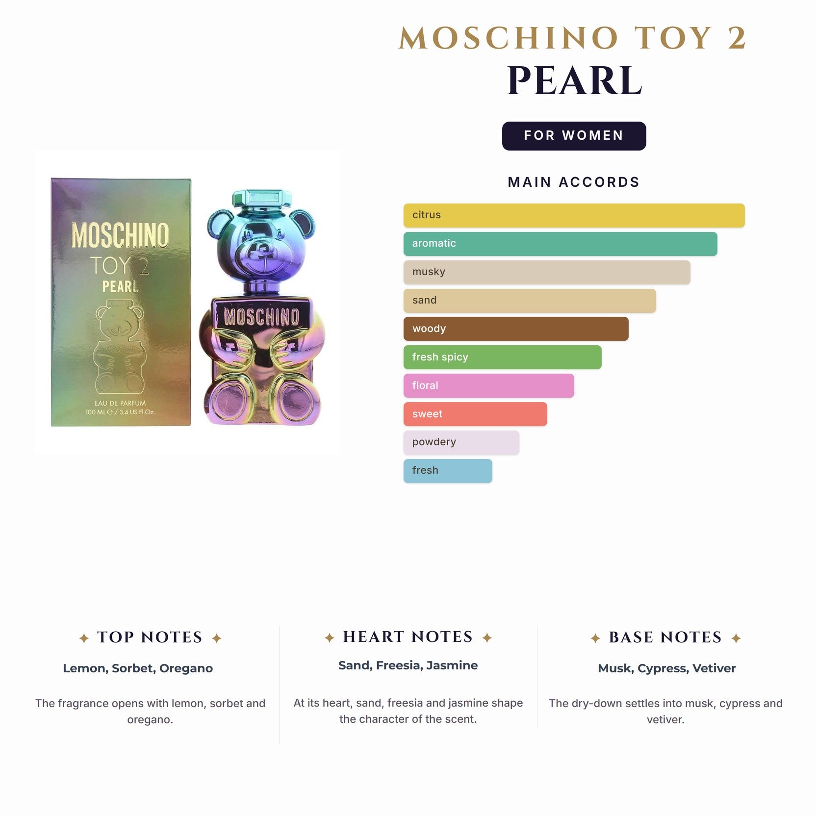 Set W- Moschino Toy 2 Pearl 4Pc(3.4oz EDP+3.4Sg+3.4Bl+Mini)