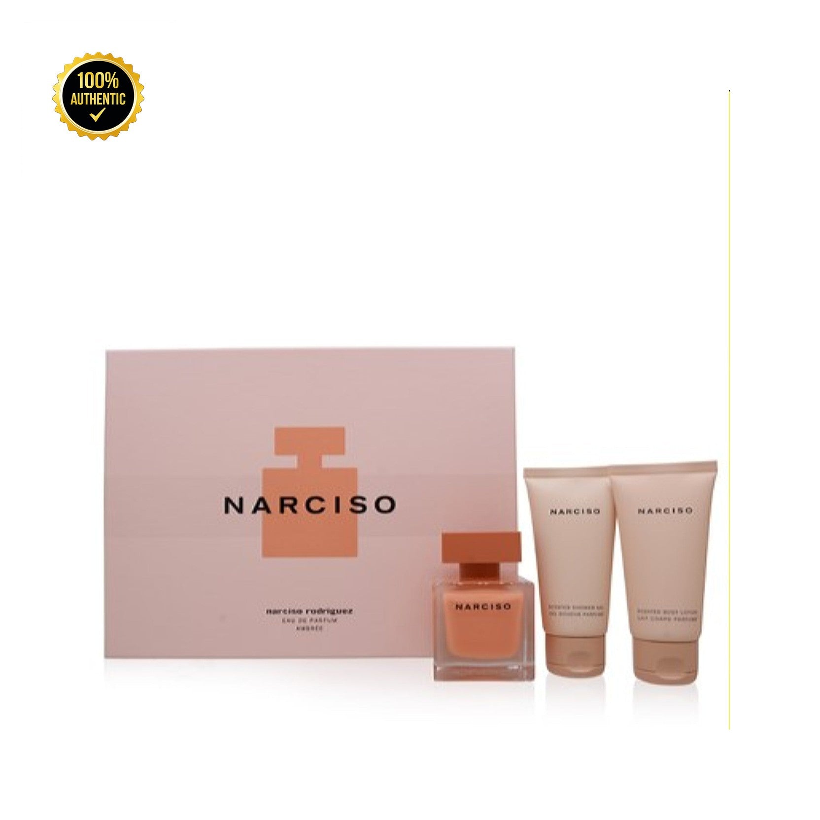 Set W- Narciso Rodriguez Neroli Ambree 3Pc (3.0oz EDP+1.7oz B/L+10Ml)
