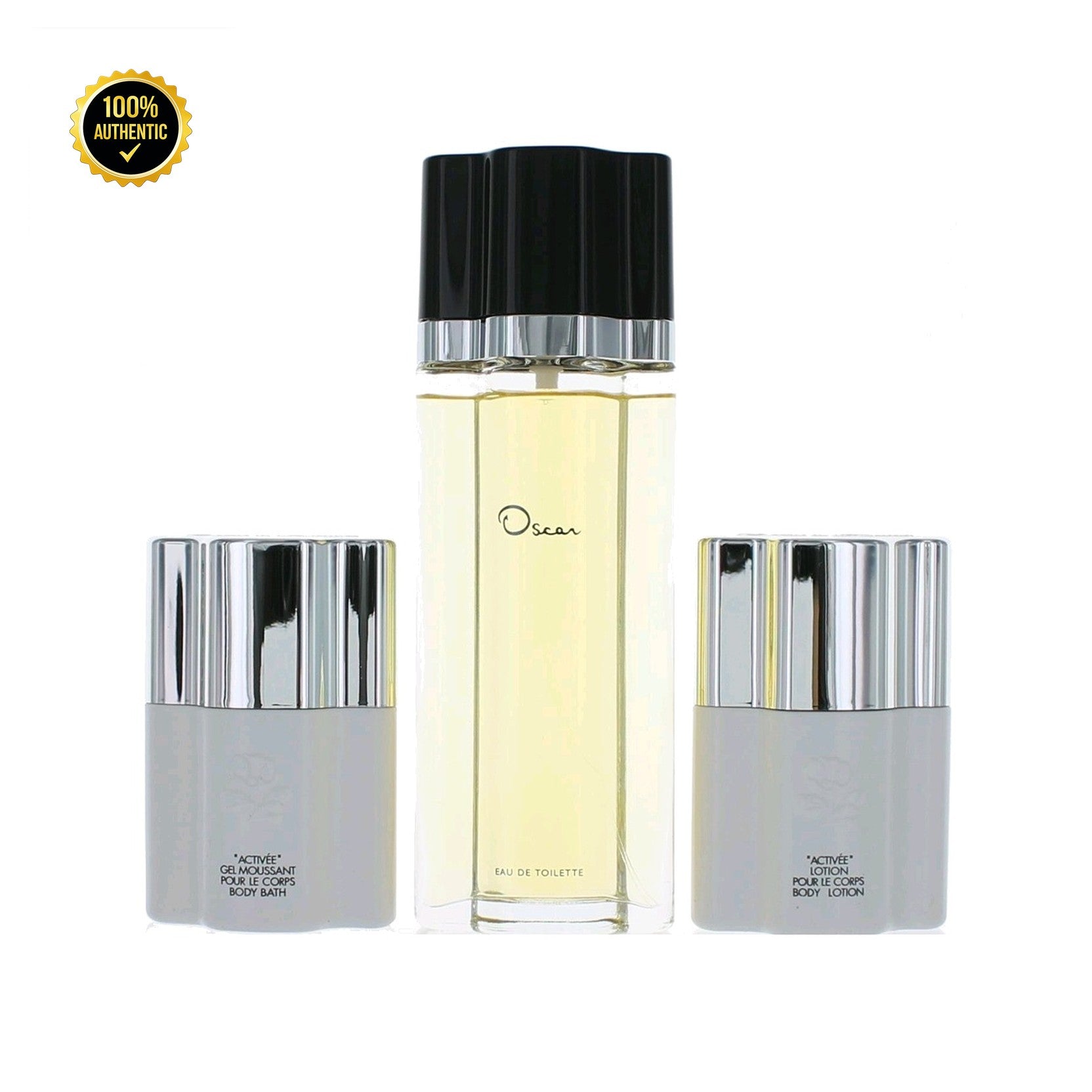 Set W- Oscar De La Renta -3Pcs (3.4oz EDT + 1.7oz B/Lotion + 1.7oz S/Gel )Travel Box