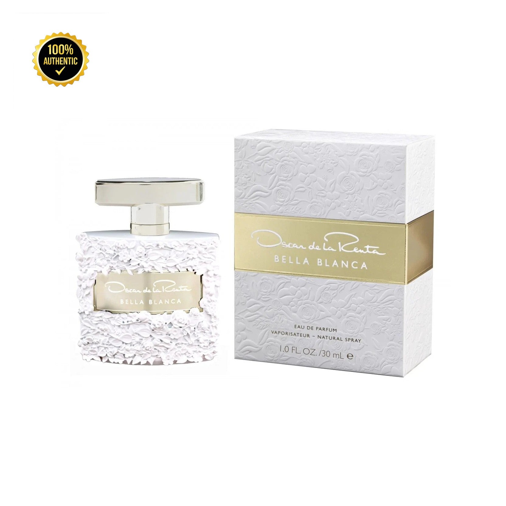 Set W- Oscar De La Renta Bella Blanca 3Pc(3.4oz EDP+1.0oz EDP+3.4Bl)