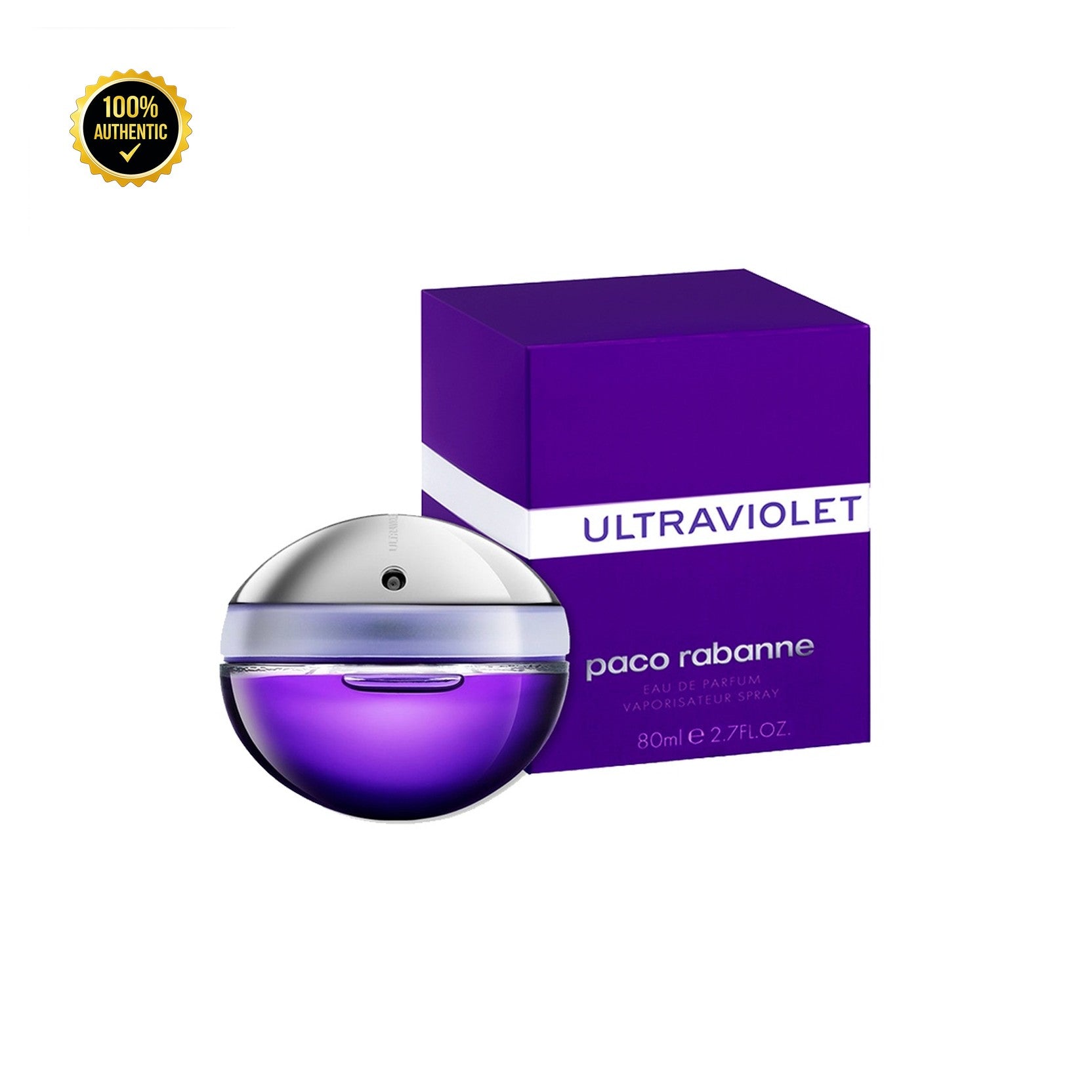 Set W- Paco Ultraviolet -2Pcs (2.7oz EDP + 3.4oz B/L)
