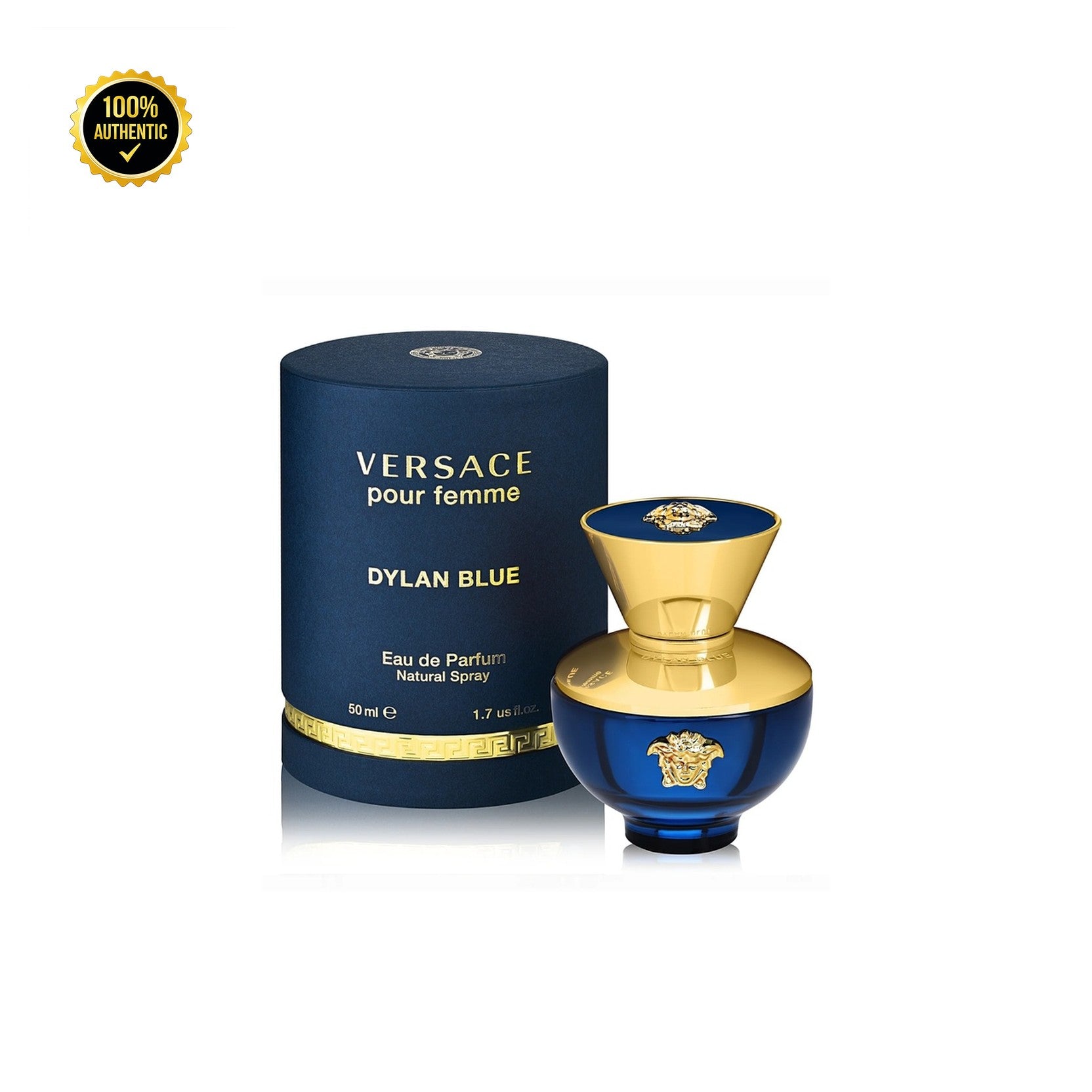 Set W- Versace Dylan Blue 4Pc (3.4oz EDP+3.4Sg+3.4Bl+Mini)