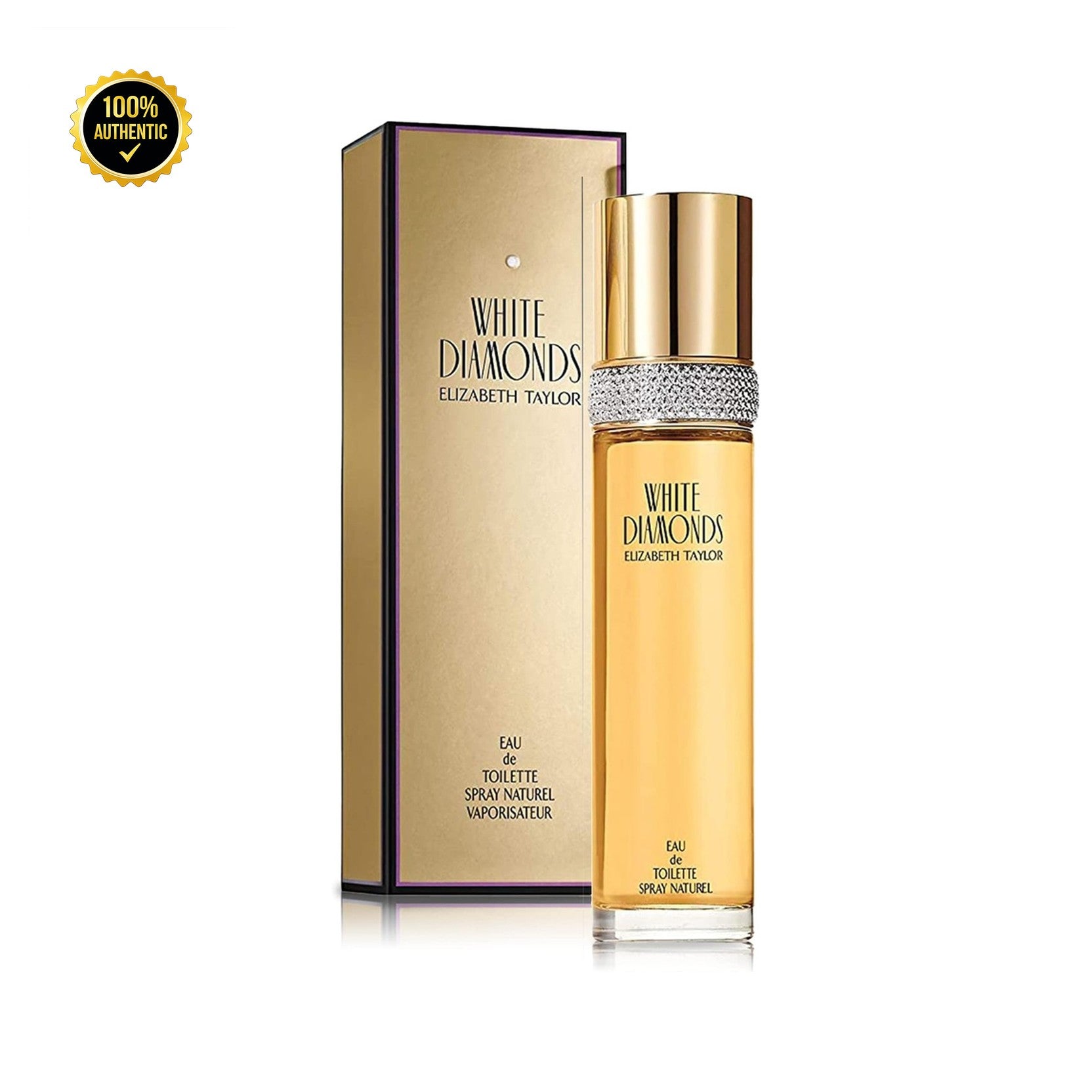 Set W White Diamonds 4Pc (3.4oz EDT +3.4Bl+3.4Sg+ Mini)